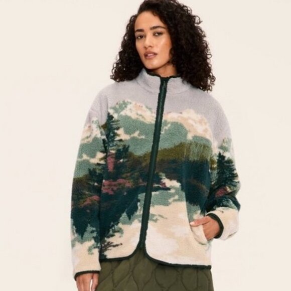 Woolrich x Target Adult Printed Landscape Zip-Up Fleece Jacket Unisex (NWT) - Picture 1 of 1